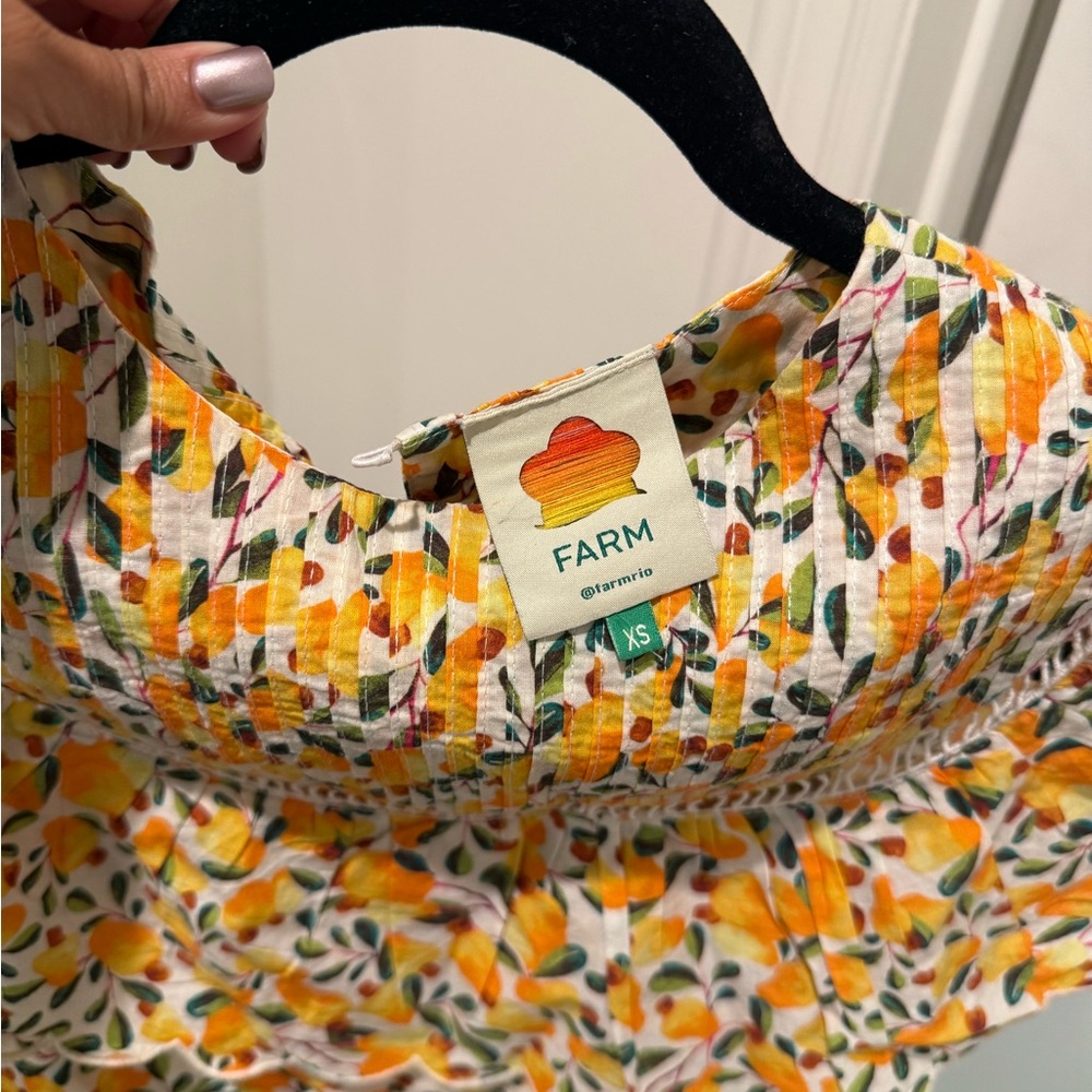 FARM Rio Citrus Blossom Ruffle Blouse - Picture 2 of 6